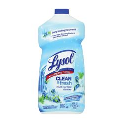 Lysol 1920078630 Cleaner, 40 oz Bottle, Liquid, Characteristic, Green 