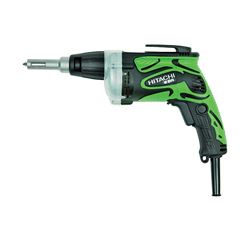 Metabo HPT W6V4M Drywall Screwdriver, 6.6 A, 1/4 in Chuck, Hex, Keyless Chuck, 4500 rpm Speed 