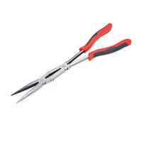 Crescent PSX200C Nose Plier, 13.46 in OAL, 4 in Jaw Opening, Black/Red Handle, Comfort-Grip Handle, 2-3/4 in L Jaw 