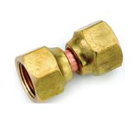 Anderson Metals 754070-06 Adapter, 3/8 in, Female Flare, Brass, Pack of 5 