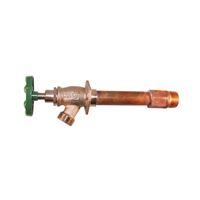 arrowhead 455-04LF Frost-Free Standard Wall Hydrant, 1/2, 3/4 x 3/4 in Connection, FIP/MIP x Male Hose, 125 psi Pressure 