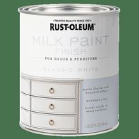 Rust-Oleum 331049 Milk Paint, Matte, Classic White, 1 qt, Can 