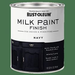 Rust-Oleum 331051 Milk Paint, Matte, Navy, 1 qt, Can 