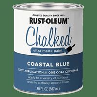 Rust-Oleum 329207 Chalk Spray Paint, Ultra Matte Chalky, Coastal Blue, 30 oz, Can, Pack of 2 