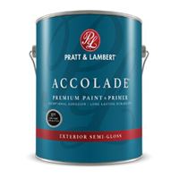 Pratt & Lambert ACCOLADE Z4900 0000Z4989-16 Premium Paint and Primer, Semi-Gloss, Super One-Coat White, 1 gal, Pack of 4 
