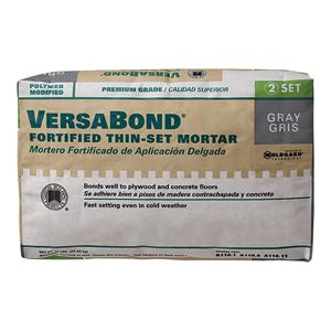 Custom VersaBond Flex Series MTSG50 Thin-Set Mortar, Gray, Powder, 50 lb, Bag