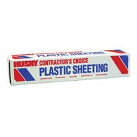 POLY-AMERICA SW404C Painters Sheeting, 100 ft L, 4 ft W, Clear 