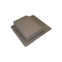 Duraflo 6065WW Roof Vent, 17-1/4 in OAW, 61 sq-in Net Free Ventilating Area, Polypropylene, Weathered Wood 