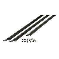 M-D 01156 Jamb Weatherstrip Kit, 7/8 in W, 3/16 in Thick, 84 in L, Aluminum/Vinyl 