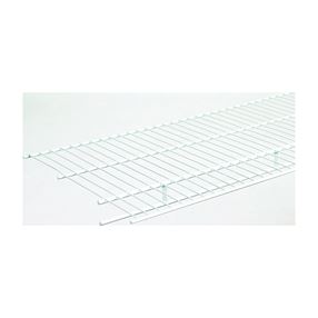 ClosetMaid 1078 Wire Shelf, 80 lb, 1-Level, 12 in L, 96 in W, Steel, White 6 Pack