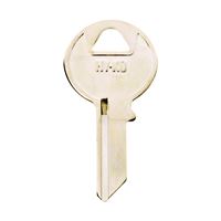 Hy-Ko 11010CG17 Key Blank, Brass, Nickel, For: Chicago Cabinet, House Locks and Padlocks, Pack of 10 