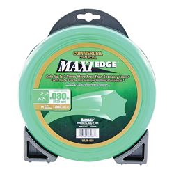 ARNOLD Maxi Edge WLM-180 Trimmer Line, 0.08 in Dia, 280 ft L, Polymer, Green 