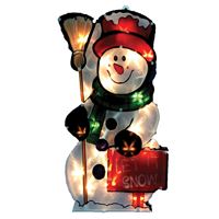 Santas Forest 60325 Double-Sided Let it Snow Snowman 10 Pack 