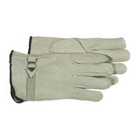 Boss 4070J Gloves, XL, Keystone Thumb, Open Cuff, Cowhide Leather, Tan 