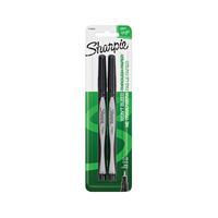 Sharpie 1742659 Premium Non-Toxic Pen, 0.3 mm Tip, Fine Tip, Black Ink, Soft Grip, Pack of 6 