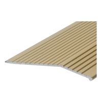 Frost King H1591FB6 Carpet Bar, 6 ft L, 2 in W, Fluted Surface, Aluminum, Gold, Satin 