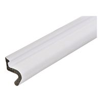Frost King DS7W/25 Door Seal, 1 in W, 7 ft L, Thermoset Plastic, White 
