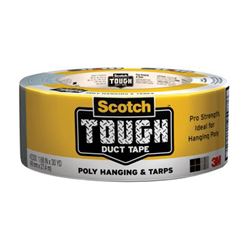 Scotch 2330-C Duct Tape, 30 yd L, 1.88 in W, Vinyl Backing, Gray 