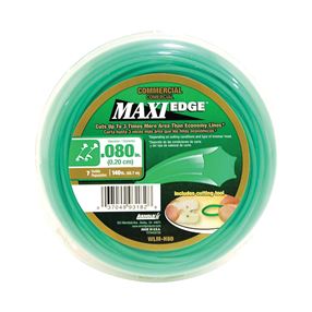 ARNOLD Maxi Edge WLM-H80 Trimmer Line, 0.080 in Dia, 140 ft L, Polymer, Green