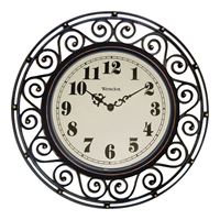 Westclox 32021 Wall Clock, Round, Analog, Plastic Frame 