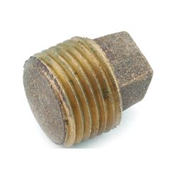 Anderson Metals 738114-06 Solid Pipe Plug, 3/8 in, IPT, Brass, Pack of 5 