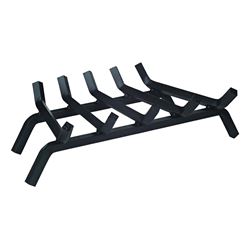 Simple Spaces LTFG-W23-X 23 Fireplace Grate, 5-Bar, Steel/Wrought Iron 