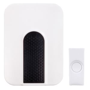 Heath Zenith SL-7306-03 Doorbell Kit, Wireless, 85 dB, Black/White