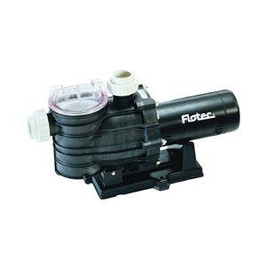 Flotec AT251001 Pool Pump with Integral Trap, 1-Phase, 6.7/13.4 A, 115/230 V, 1 hp, 2 in Outlet, 86 gpm, 35 ft Max Head