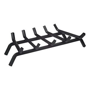 Simple Spaces LTFG-W27-X 27'' Fireplace Grate, 5-Bar, Steel/Wrought Iron
