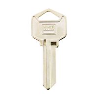 Hy-Ko 11010EZ1 Key Blank, Brass, Nickel, For: LSDA Cabinet, House Locks and Padlocks, Pack of 10 