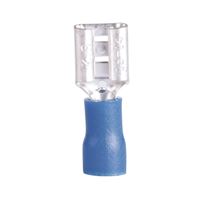 Gardner Bender 10-143F Disconnect Terminal, 600 V, 16 to 14 AWG Wire, 1/4 in Stud, Vinyl Insulation, Blue, 100/PK 