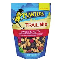 Planters 451995 Trail Mix, Nutty, Sweet, 6 oz, Bag, Pack of 12 