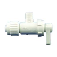 Flair-It 16893 Stop Valve, 1/2 x 3/8 in Connection, PEX x Compression, Plastic Body 