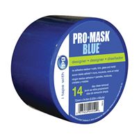 IPG PMD72 Masking Tape, 60 yd L, 2.83 in W, Crepe Paper Backing, Dark Blue 