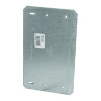MiTek ICPL Series ICPL58-TZ Protection Plate, 5 in L, 8-1/16 in W, 1/16 in Thick, Aluminum, Zinc 50 Pack 