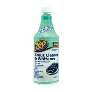 Zep ZU104632 Grout Cleaner and Whitener, 1 qt, Liquid, Characteristic, Light Yellow
