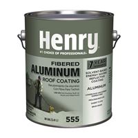 Henry HE555042 Roof Coating, Aluminum, 3.41 L Can, Liquid 4 Pack 