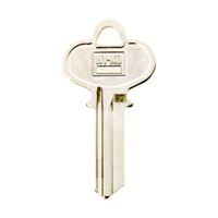 Hy-Ko 11010DE5 Key Blank, Brass, Nickel, For: Dexter Cabinet, House Locks and Padlocks, Pack of 10 
