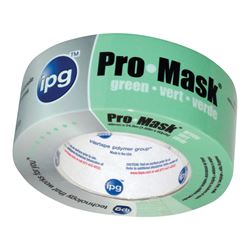 IPG 5805-2 Masking Tape, 60 yd L, 1.87 in W, Crepe Paper Backing, Light Green 