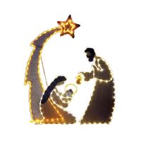 Santas Forest 62535 Lighted Nativity 2D 42In 