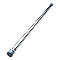 Simple Spaces SD-SR41-C3L Shower Curtain Rod, 7-1/2 lb, 41 to 76 in L Adjustable, 1 in Dia Rod, Steel, Chrome 