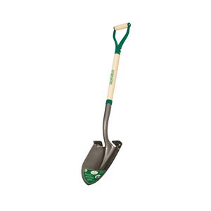 Landscapers Select 34593 Digging Shovel, Steel Blade, Steel Handle, D-Shaped Handle, 30 in L Handle