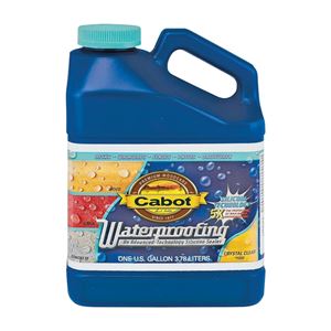 Cabot 140.0001000.007 Waterproofer, Liquid, Crystal Clear, 1 gal 4 Pack