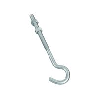 National Hardware 2162BC Series N221-697 Hook Bolt, 3/8 in Thread, 7 in L, Steel, Zinc, 135 lb Working Load 