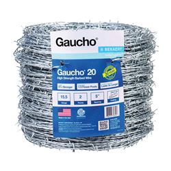 Gaucho 118290 Barbed Wire, 1320 ft L, 15-1/2 Gauge, Flat Barb, 5 in Points Spacing 