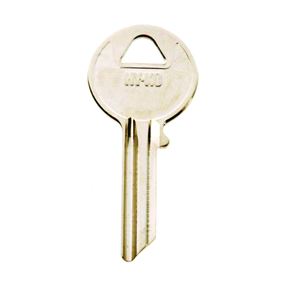 Hy-Ko 11010Y52 Key Blank, Brass, Nickel, For: Yale Cabinet, House Locks and Padlocks, Pack of 10
