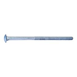 Midwest Fastener 05532 Carriage Bolt, 1/2-13 in Thread, NC Thread, 10 in OAL, 2 Grade 
