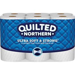 Quilted Northern 94429 Bathroom Tissue, 2-Ply, Paper, Pack of 6 