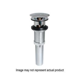 Stylewise K820-75BN Pushbutton Sink Drain, 1-1/4 in Connection, Brass, Brushed Nickel 