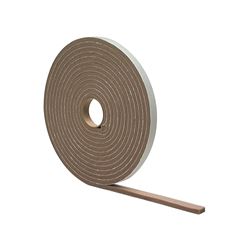 M-D 02816 Foam Tape, 1/2 in W, 17 ft L, 1/4 in Thick, PVC, Brown 